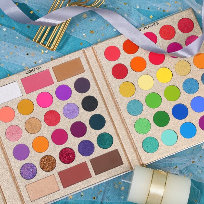 UCANBE 86 Farben Alle-zweck Make-Up Playbook Matte Schimmer Glitter Lidschatten mit Highlight Kontur Erröten Eye Gesicht Kosmetik Set – Bild 4