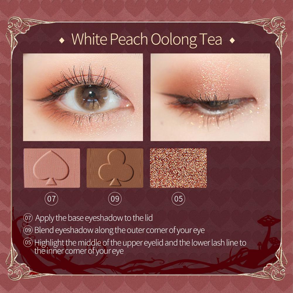 ZEESEA Britischen Museum 12-Farbe アイシャドウ Lidschatten-palette "Alice im Wunderland" Serie Treibsand Drucken Matte Glitter – Bild 4