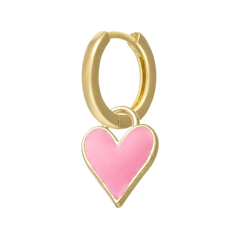 ZHUKOU 1 stück 2020 NEUE kleine hoop ohrringe seestern kreuz charms gold farbe hoop ohrringe für frauen Damen Minimalistischen Schmuck – Bild 5